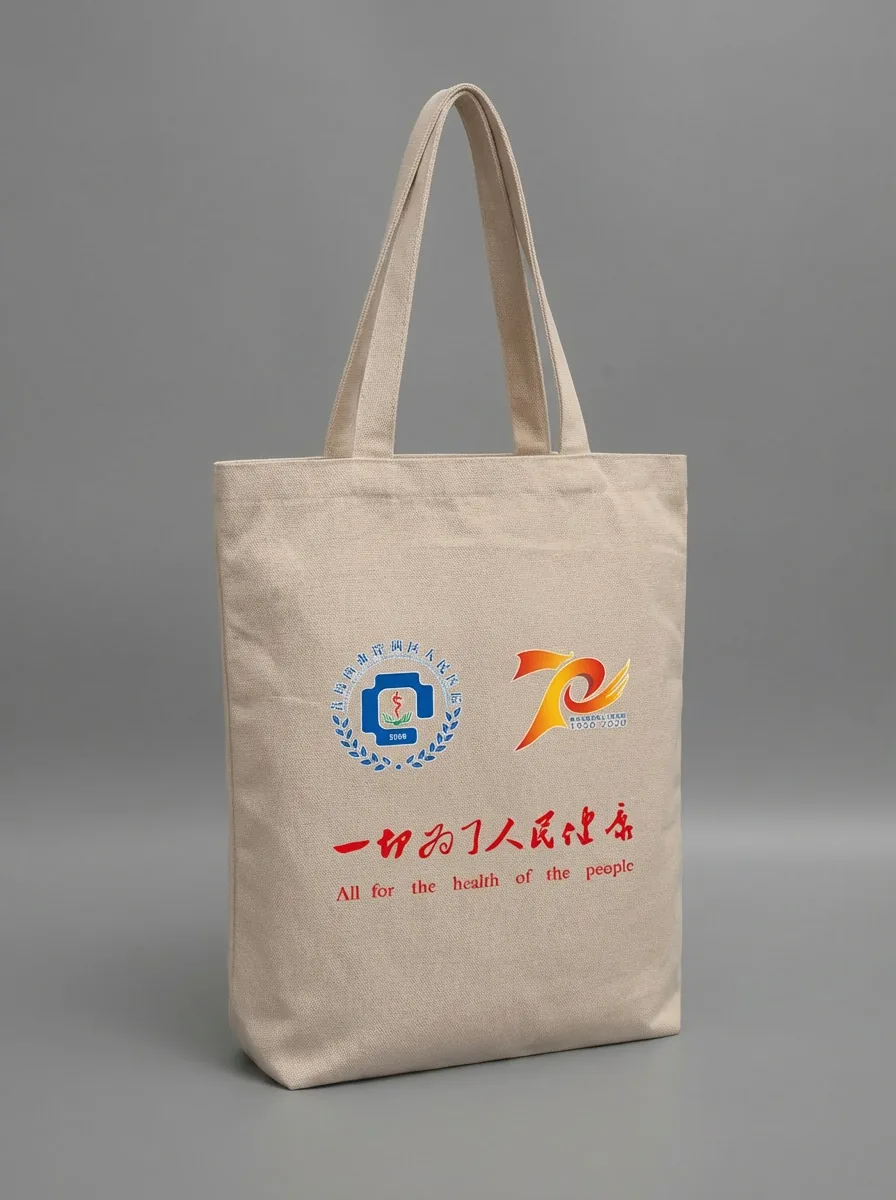 Color Heat-Transfer Logo Canvas Bag